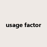 usage factor是什么意思