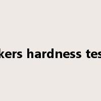 vickers hardness tester是什么意思