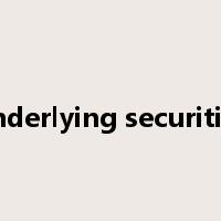 underlying securities是什么意思