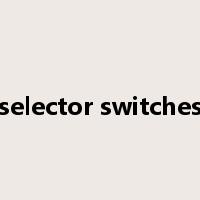 selector switches是什么意思