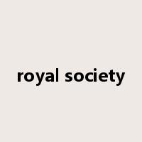 royal society是什么意思