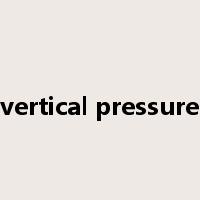 vertical pressure是什么意思