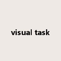 visual task是什么意思