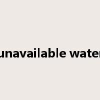unavailable water是什么意思