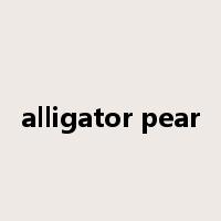 alligator pear是什么意思