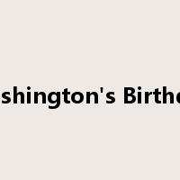 Washington's Birthday是什么意思