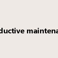 productive maintenance是什么意思