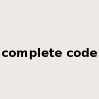 complete code是什么意思