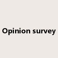 Opinion survey是什么意思