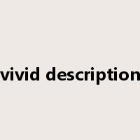 vivid description是什么意思