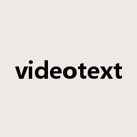 videotext是什么意思