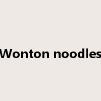 Wonton noodles是什么意思