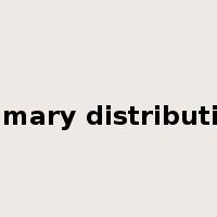 primary distribution是什么意思