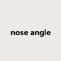 nose angle是什么意思