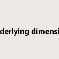 underlying dimension是什么意思