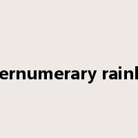 supernumerary rainbow是什么意思
