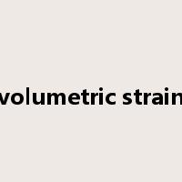 volumetric strain是什么意思