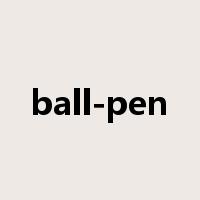 ball-pen是什么意思