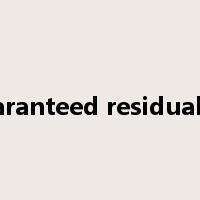 unguaranteed residual value是什么意思
