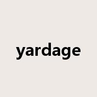 yardage是什么意思