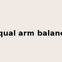 equal arm balance是什么意思
