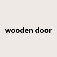 wooden door是什么意思