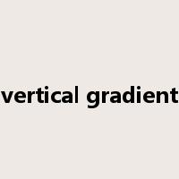 vertical gradient是什么意思