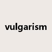vulgarism是什么意思
