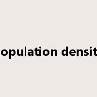 population density是什么意思