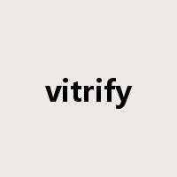 vitrify是什么意思