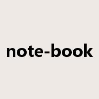 note-book是什么意思