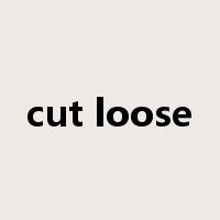 cut loose是什么意思