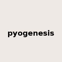 pyogenesis是什么意思