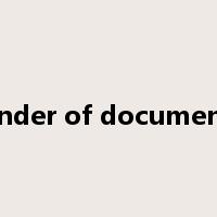 tender of documents是什么意思
