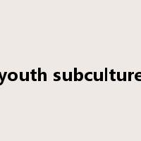 youth subculture是什么意思