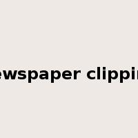 newspaper clipping是什么意思