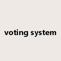 voting system是什么意思