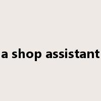a shop assistant是什么意思