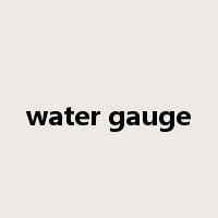 water gauge是什么意思