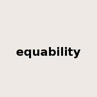 equability是什么意思