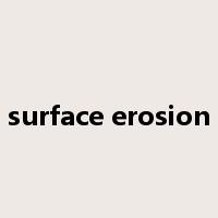 surface erosion是什么意思