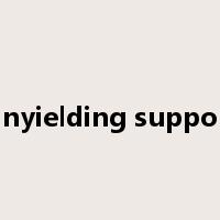 Unyielding support是什么意思