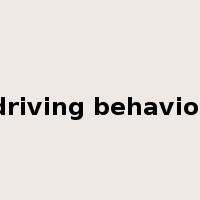 driving behavior是什么意思