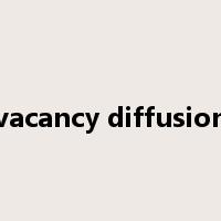 vacancy diffusion是什么意思