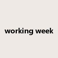 working week是什么意思