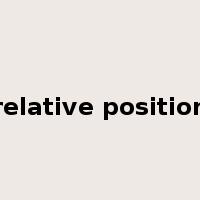 relative position是什么意思
