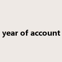 year of account是什么意思