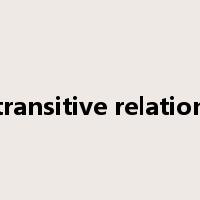 transitive relation是什么意思