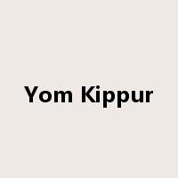 Yom Kippur是什么意思