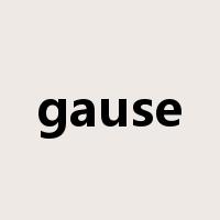 gause是什么意思